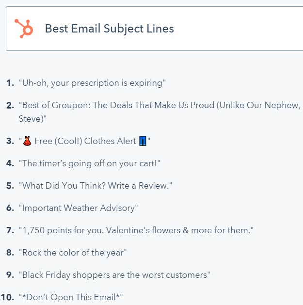 how to write engaging email headline